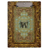 Ghastling Victoriaans mooi monogram Klembord (Voorkant)