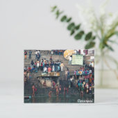 Ghats de Varanasi, carte postale (Debout devant)