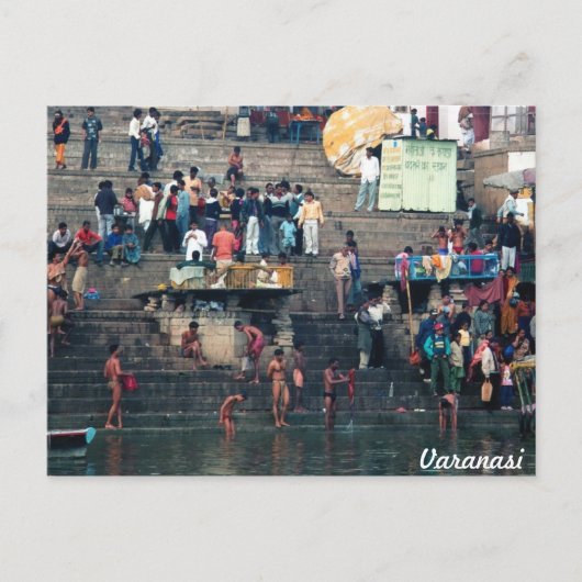Ghats de Varanasi, carte postale (Devant)