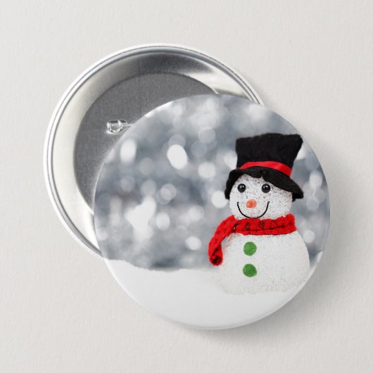 Ghear Snowman Button (Voorkant /achterkant)