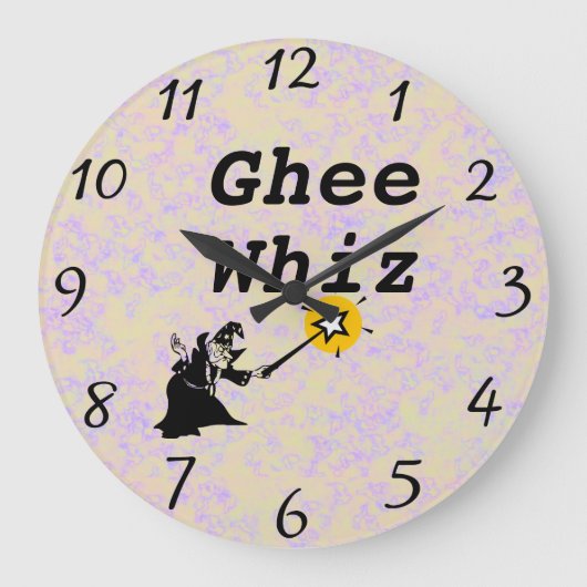 Ghee Whiz Wall Clock Grote Klok (Voorkant)