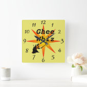 Ghee Whiz Wall Clock Vierkante Klok (Huis)