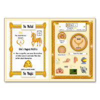 Ghel - Gold Horn Unicorn Trading Kaart