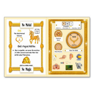 Ghel - Gold Horn Unicorn Trading Kaart