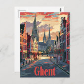 Ghent Briefkaart (Voorkant / Achterkant)