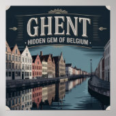 Ghent – Hidden Gem of Belgium Poster (Voorkant)