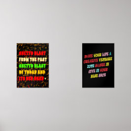 GHETTO BLAST AFRO AMERICAN STYLE MUURKUNST SETS