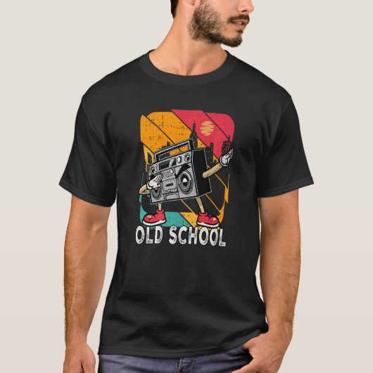 Ghetto Blaster 80's 90's Hip Dabbing Old Schoo T-shirt (Voorkant)