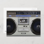 Ghetto Blaster Boombox Briefkaart (Voorkant / Achterkant)