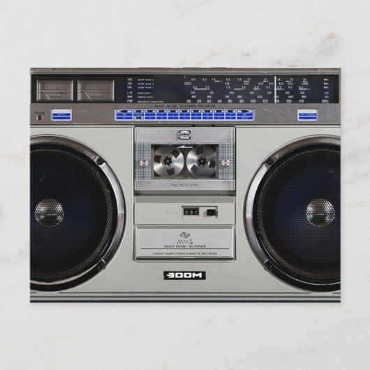 Ghetto Blaster Boombox Briefkaart (Voorkant)
