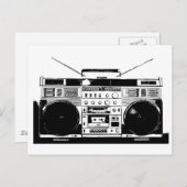 Ghetto Blaster Briefkaart (Voorkant / Achterkant)