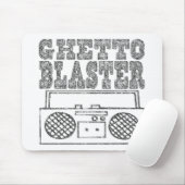 Ghetto Blaster-Mousepad Muismat (Met muis)