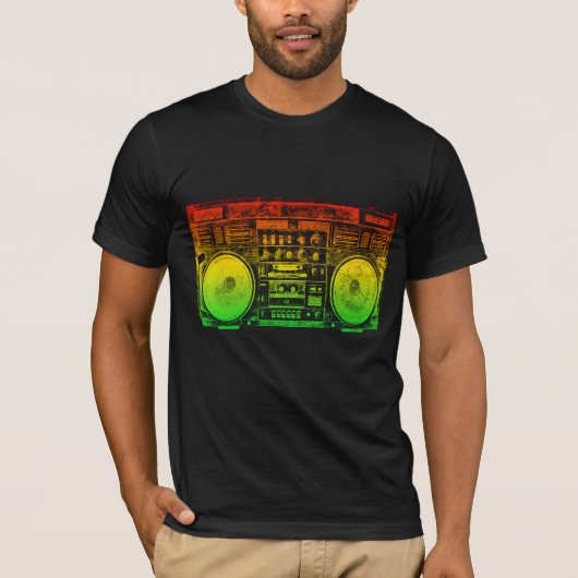 Ghetto-blaster T-shirt (Voorkant)