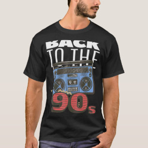 Ghetto Blaster terug naar 90's Party Hip Rap R&b T-shirt