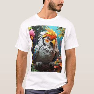 Ghibli Gang Tiger en Tropical Birds T-shirt