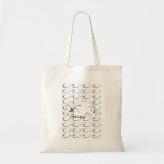 Ghibli genaamd "Annoyed Cat" Tote Bag