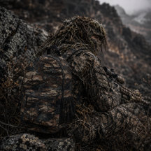 Ghillie-pak rotsachtig terreinpatroon