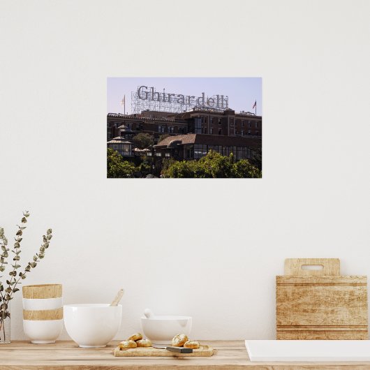 GHIRARDELLI-QUARE in SAN FRANCISCO Poster (Keuken)