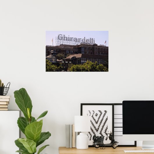GHIRARDELLI-QUARE in SAN FRANCISCO Poster (Thuiskantoor)