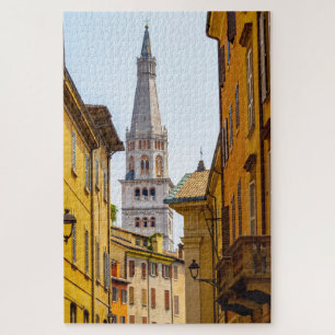 Ghirlandina, de toren van de Modena Dome, Italië Legpuzzel