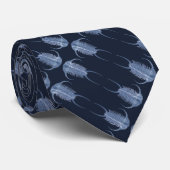 Ghofblauw "Paleo-chic" Paraceraurus Trilobite Stropdas (Opgerold)