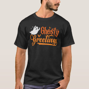 Ghofelijke groetings Halloween Ghost Costume T-Shi T-shirt