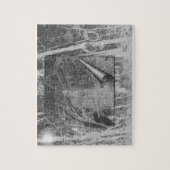 Ghofelijke ogen en gehakt huis Puzzle Legpuzzel (Verticaal)