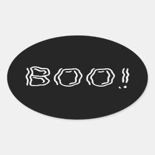 Ghoffelijk Boo! Oval Sticker
