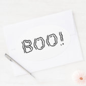 Ghoffelijk Boo! Ovale Sticker (Envelop)