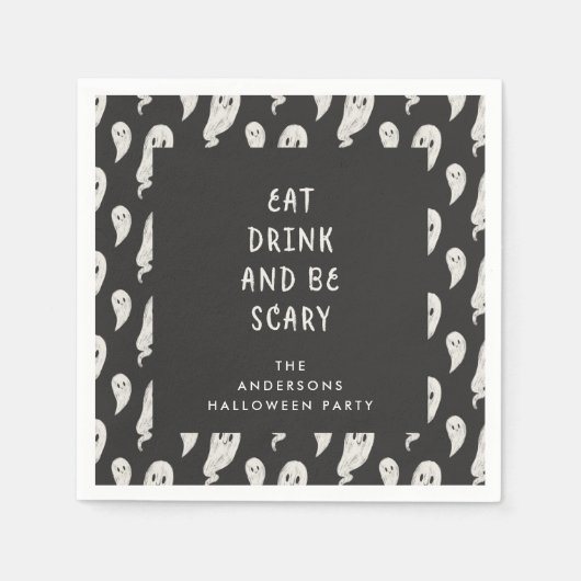Ghofst halloween party halloween napkins servet (Voorkant)