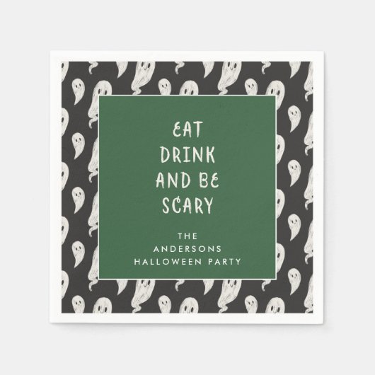 Ghofst halloween party halloween napkins servet (Voorkant)
