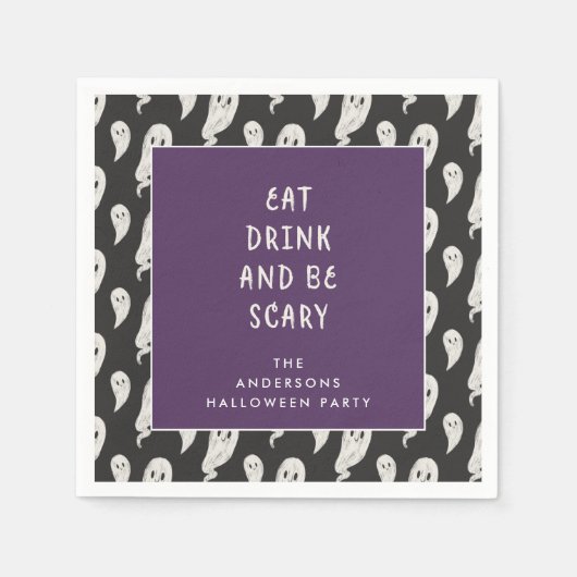 Ghofst halloween party halloween napkins servet (Voorkant)