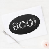 Ghomajorité Boo ! Autocollant ovale (Enveloppe)