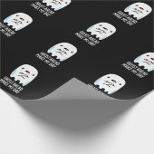 Ghost Ahead maakt mijn dag grappig Ghost Pun Dark  Cadeaupapier (Hoek)