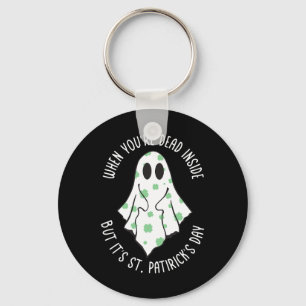 Ghost als je dood bent binnen, maar het is St. Pat Sleutelhanger