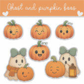Ghost and Pumpkin Boos Sticker Sheet (Voorkant)