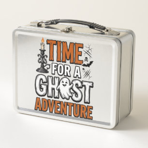 Ghost Avontuur Halloween Vintage Typografie Ontwer