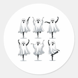 Ghost Ballerinas Halloween Dans Kostuum Ballet Fa Ronde Sticker