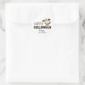 Ghost Bat Happy Halloween Ronde Sticker (Tas)