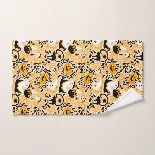 Ghost Bats en Pumpkins Halloween Bath Towel Set Bad Handdoek (Handdoek)
