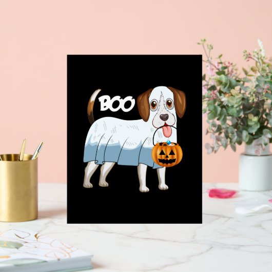 Ghost Beagle Halloween Dog Acryl Bord (Huwelijk)