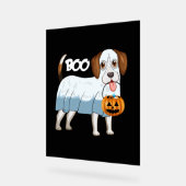 Ghost Beagle Halloween Dog Acryl Bord (Hoek)