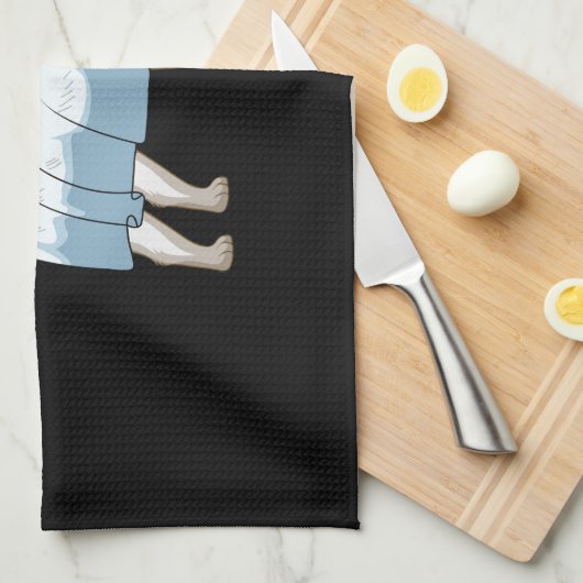 Ghost Beagle Halloween Dog Theedoek (Quarter Fold)