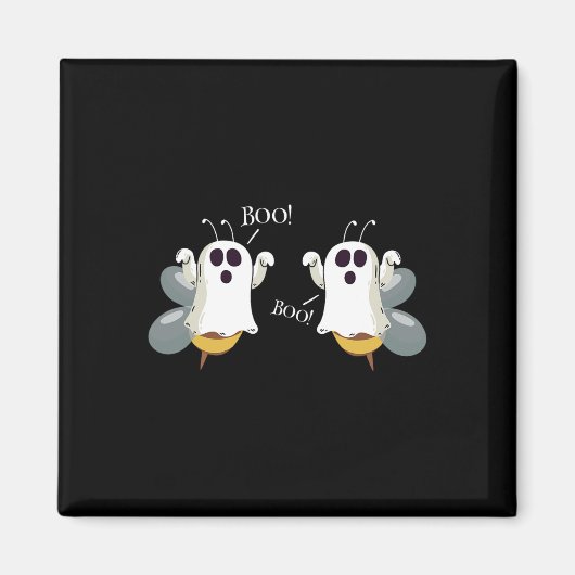 Ghost Bees Gezegde Boo Fun Halloween Kostuum Vrouw Magneet (Voorkant)