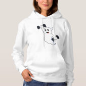 Ghost bij Sterke training met Dumbbells Hoodie (Voorkant)