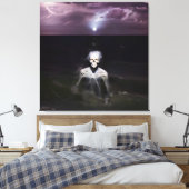 Ghost bij Zee - olieverfschilderij Canvas Afdruk (Insitu (Slaapkamer))