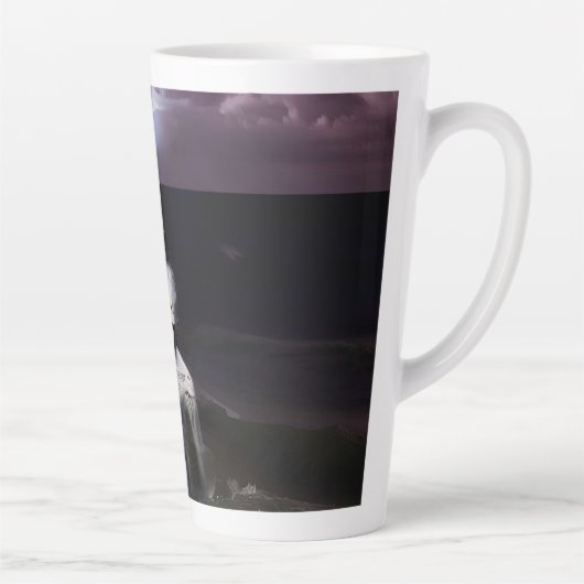 Ghost bij Zee - olieverfschilderij Latte Mok (Rechts)