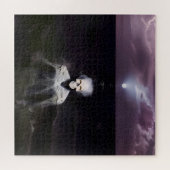 Ghost bij Zee - olieverfschilderij Legpuzzel (Horizontaal)