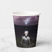 Ghost bij Zee - olieverfschilderij Papieren Bekers (Achterkant)