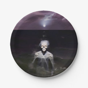 Ghost bij Zee - olieverfschilderij Papieren Bordje